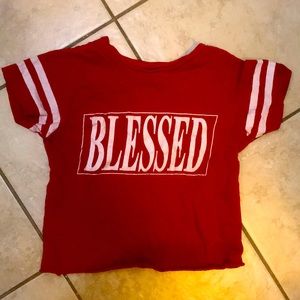 ‘Blessed’ Crop Top